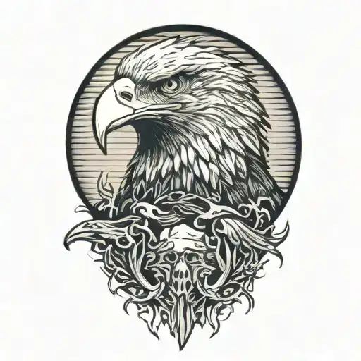 Bald Eagle tattoo design idea