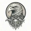 Bald Eagle tattoo design idea