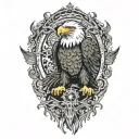 Bald Eagle tattoo design idea