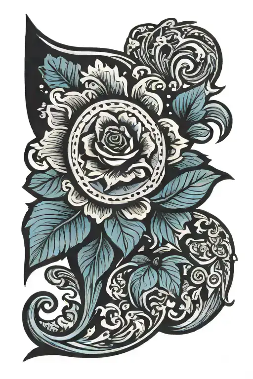 Tennessee forearm sleeve tattoo design idea