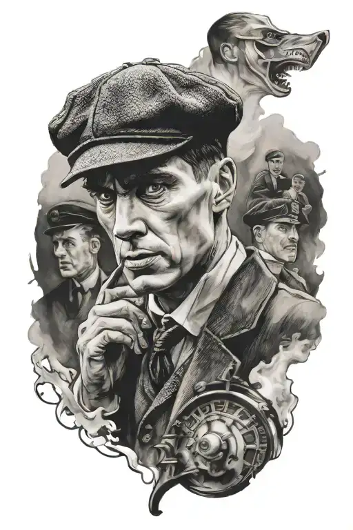 Thomas Shelby Birmingham Gang tattoo design idea