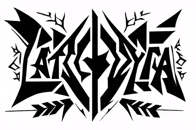 "Latoyia " Sagittarius arrow tattoo design idea