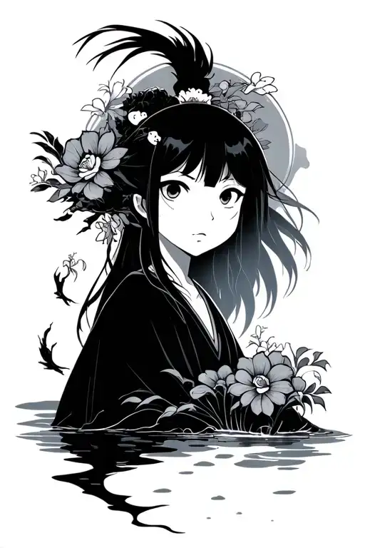 spirited away haku tattoo design idea