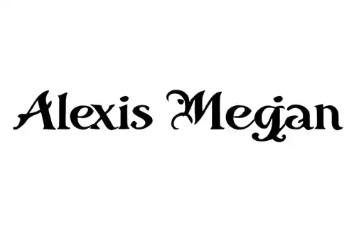"Alexis Meghan" tattoo design idea