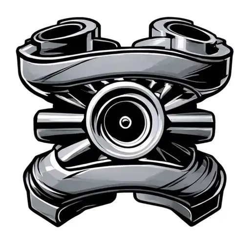 turbocharger camshaft tattoo design idea