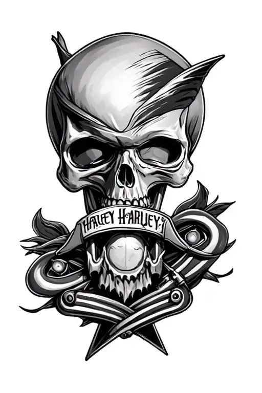 Harley tattoo design idea