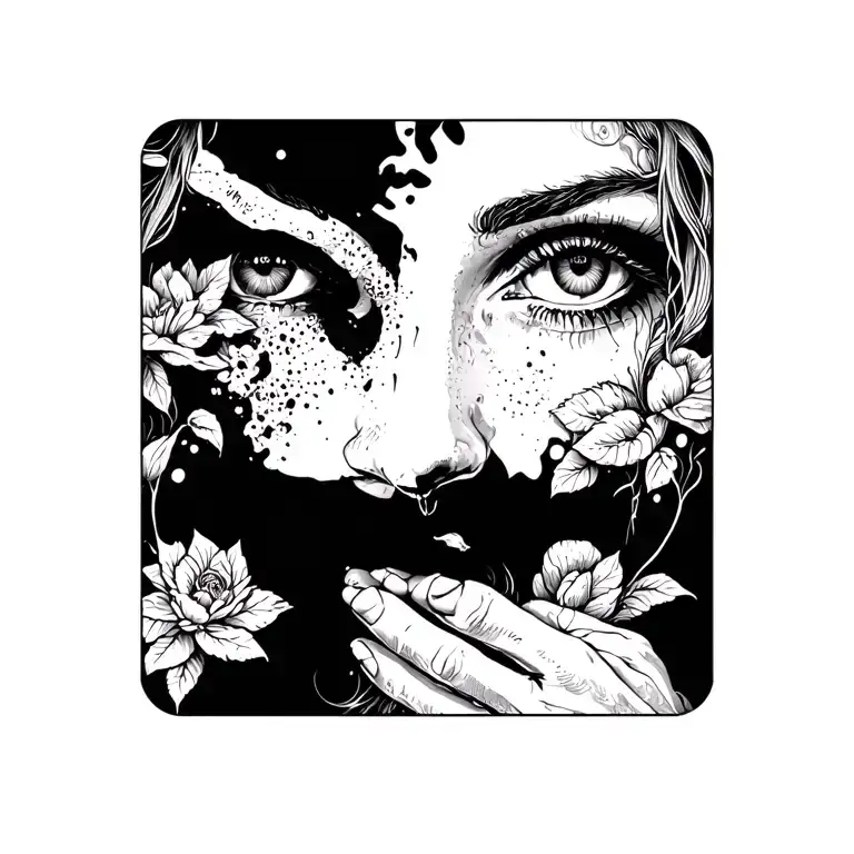 lost soul love faith tattoo design idea