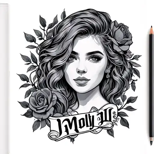 name molly tattoo design idea