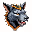 mustang and Tasmanian devil tattoo design idea