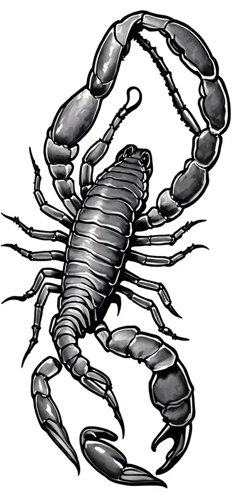 full sleave tattoo scorpion tattoo design idea