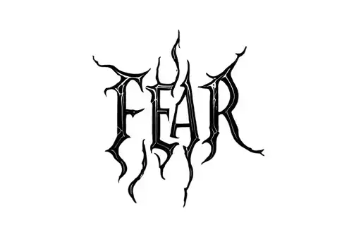 "Fear god
" tattoo design idea