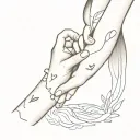 Best friend breakup secret love forever  tattoo design idea