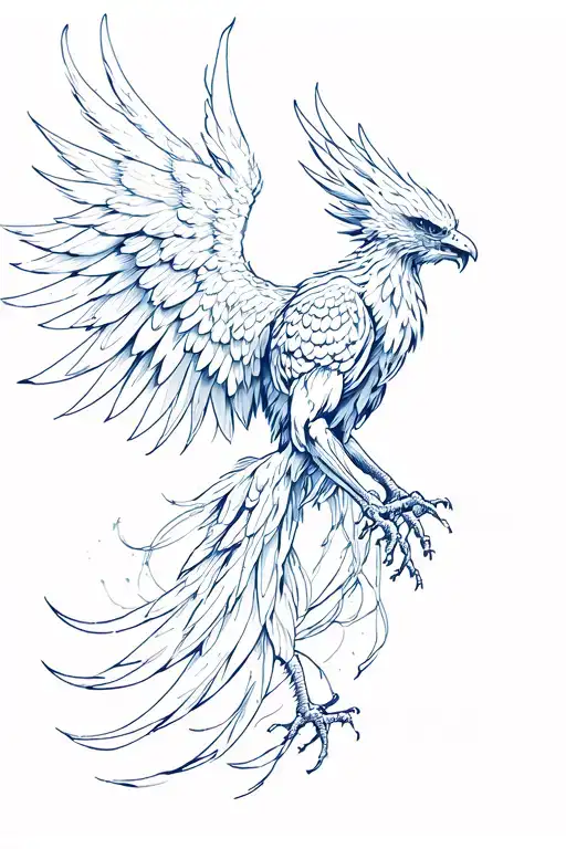 Phoenix Anatomy tattoo design idea