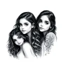 3 Daughters tattoo design idea