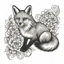 Virgo Fox tattoo design idea