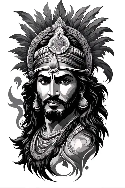 Mahabharat tattoo design idea