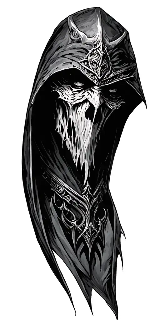 nazgul lord of the rings tattoo design idea