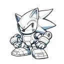 sonic the robot tattoo design idea