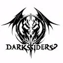 Logo Darksiders 2 tattoo design idea