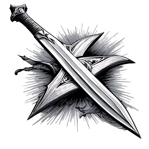 Bible Sword tattoo design idea
