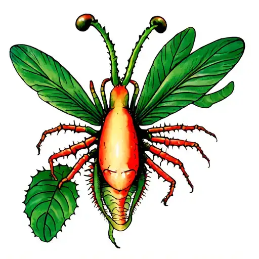 Venus fly trap tattoo design idea