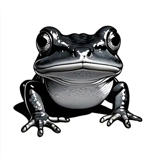 Japanese Frog tattoo design idea