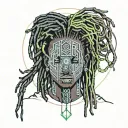 emo,depression,darkness,lonely,suicidal,sad,dark skinned male,dyed short dreads fully hiding face,teens,no tattoos,skinn tattoo design idea