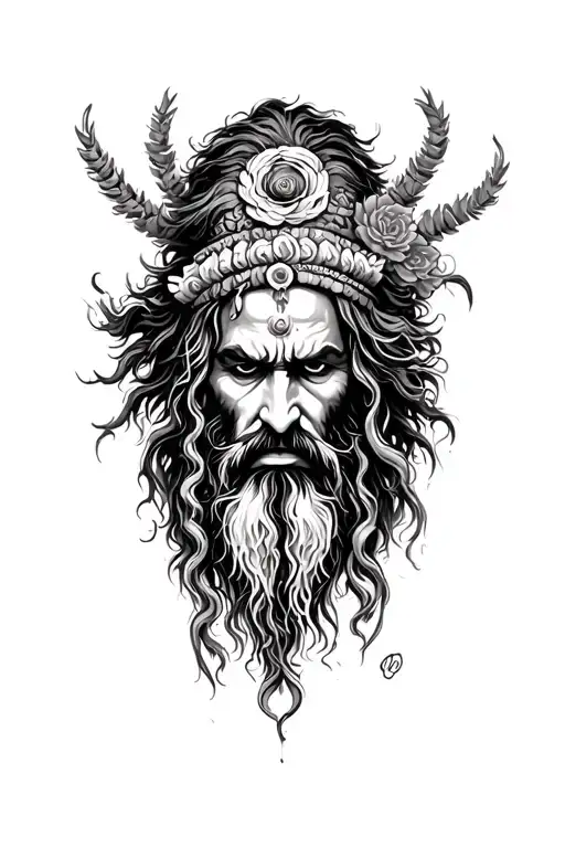 Aghori tattoo design idea
