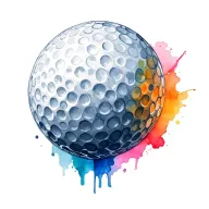 Golf ball tattoo design idea