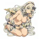 nude anime waifu ahegao tattoo design idea