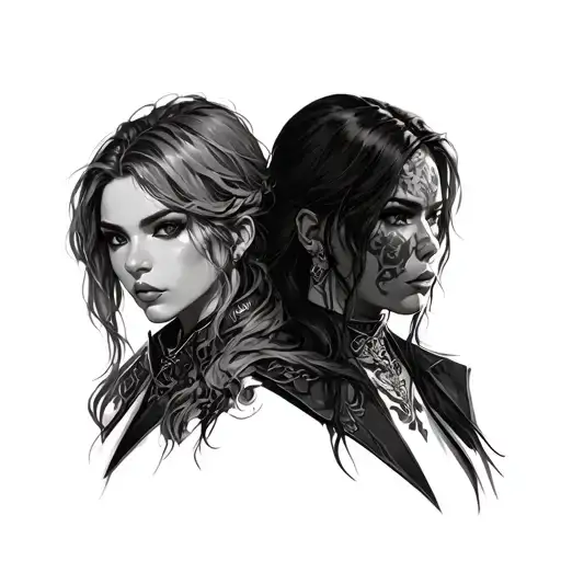 Mia Ziggy Raiden Esme tattoo design idea