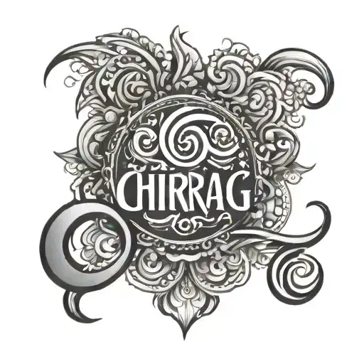 chirag name in punjabi culture tattoo design idea