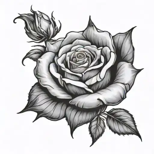 999 Rose tattoo design idea