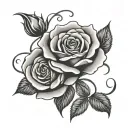 999 Rose tattoo design idea