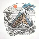  highest place, summit, summit, shahika, Highest level of achievement tattoo design idea