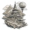  highest place, summit, summit, shahika, Highest level of achievement tattoo design idea