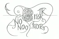 no Risk No Story tattoo design idea