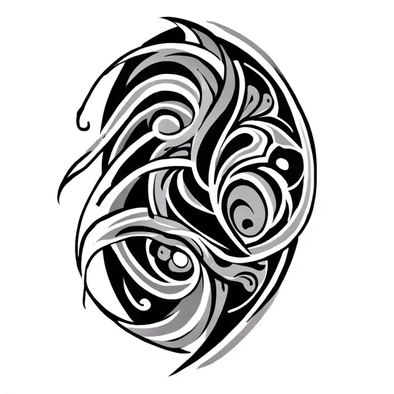 maori arm sleeve tattoo design idea