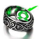 green lantern ring tattoo design idea