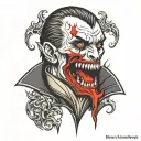 vampire bite tattoo on the neck tattoo design idea