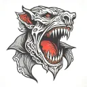 vampire bite tattoo on the neck tattoo design idea