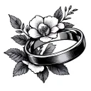 wedding ring finger tattoo tattoo design idea