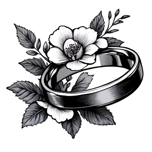 wedding ring finger tattoo tattoo design idea
