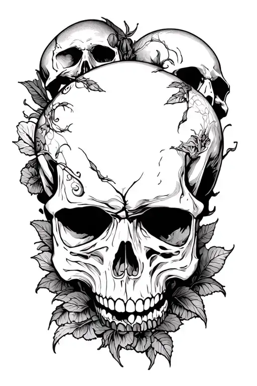 Mound of Skulls tattoo design idea