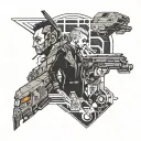 Blade Runner 2049 tattoo design idea