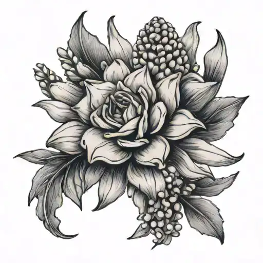 hyacinth on chest tattoo tattoo design idea