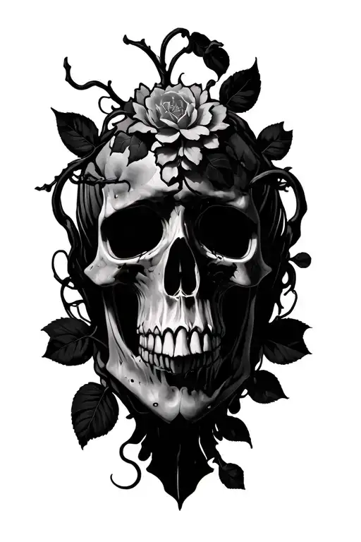 cyber sigilism tattoo and vine tattoo tattoo design idea