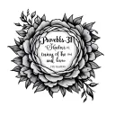 Proverbs 31 tattoo design idea