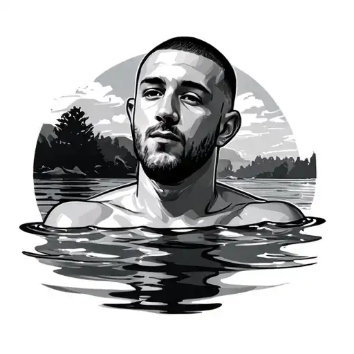 Mac miller swimming album cover tattoo design idea