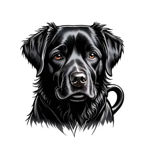 sirius black black dog coffe cup tattoo design idea
